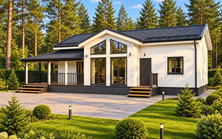 Каркасный дом «Норд», 110,9 м²